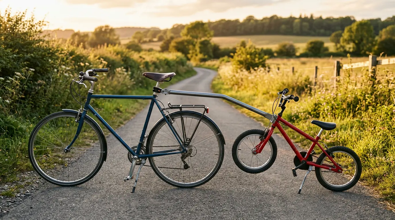 Barre de remorquage : tracter le vélo de votre enfant sans le porter