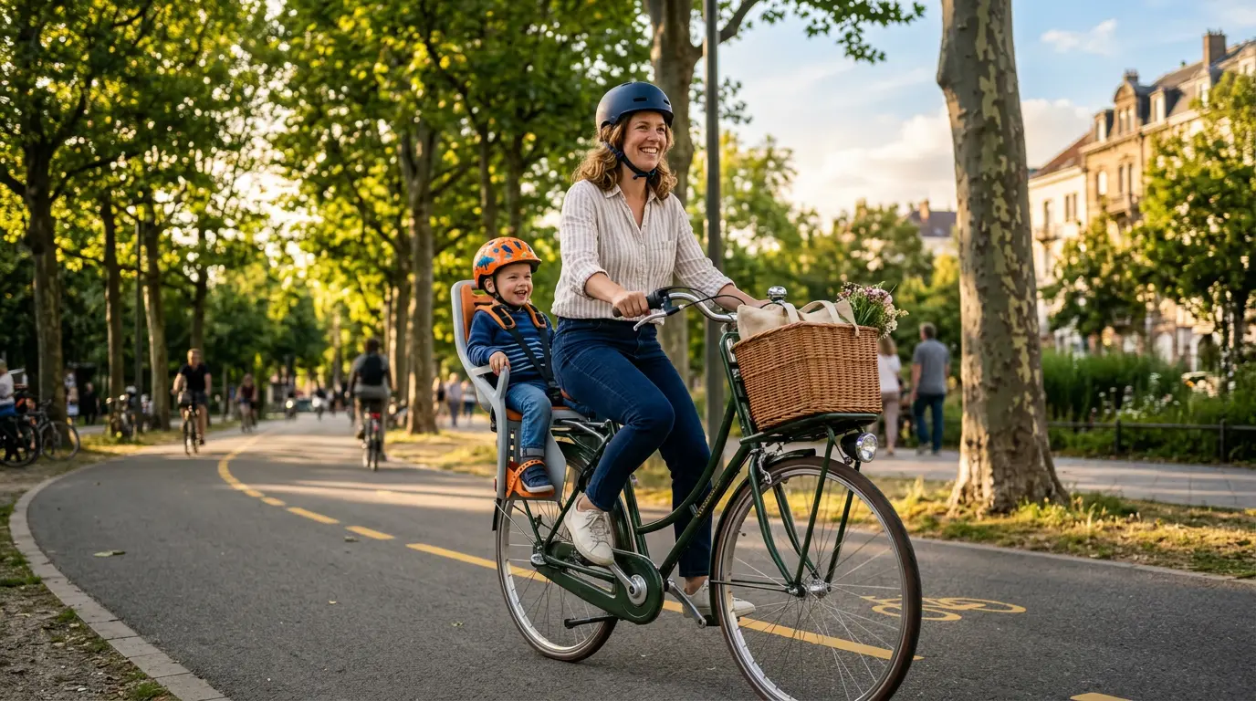 Transporter un enfant à vélo : solutions et sécurité
