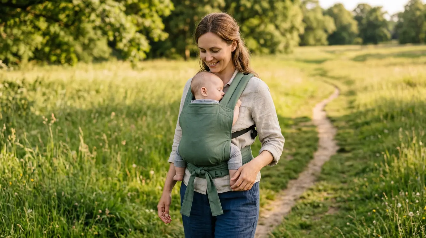 Le meï-taï, ce porte-bébé à nouer qui tient de l&#8217;écharpe et du préformé