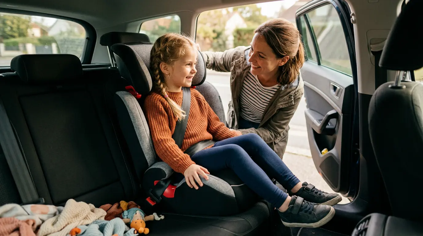 À quel âge votre enfant passe-t-il au rehausseur, et jusqu’à quand ?