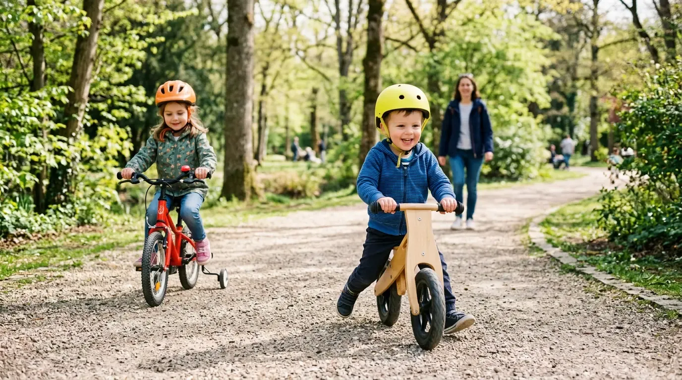 Taille vélo enfant et draisienne : le guide par âge et cm